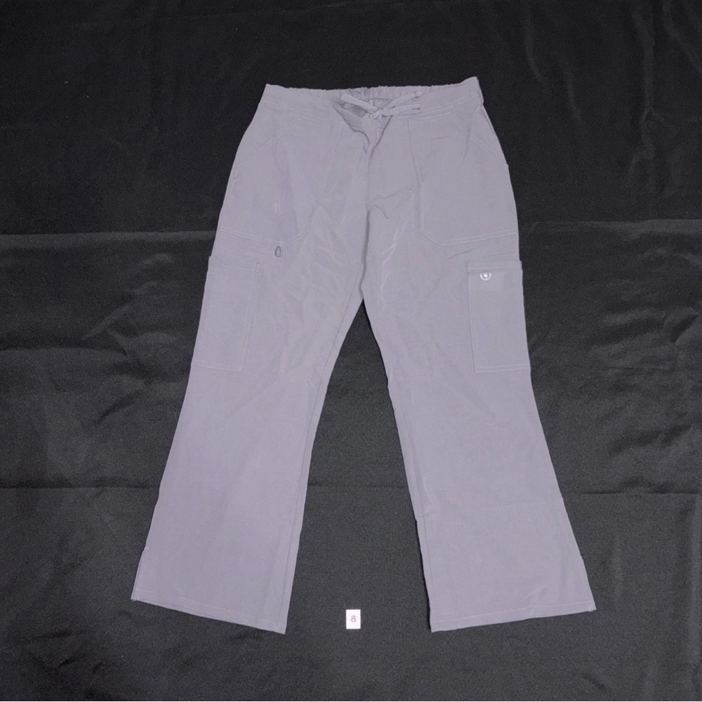 AllHeart Size Extra Small-P Unisex Drawstring Scrub Pants Straight Leg Gray